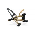 CNC Racing BRONZE and CARBON LIMITED EDITION RPS Adjustable Rearset for the Ducati Streetfighter V4 / S / SP - with Carbon Heel guard